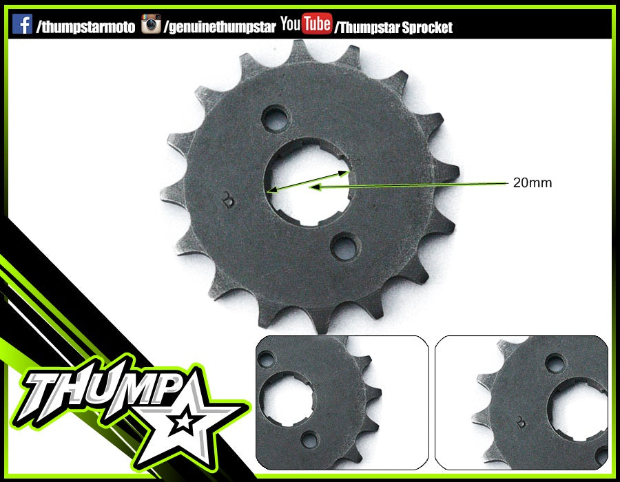 7508 | Front Sprocket 20mm Shaft, 428 x 13T