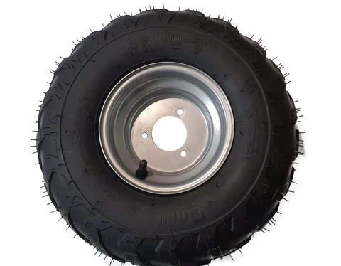 5099| ATV70 Wheel & Tyre 6" SILVER|
