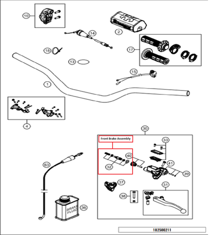 8415 | Front Brake Assembly | MX125