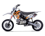 Thumpstar - TSB 110cc Dirt Bike Orange Stickers