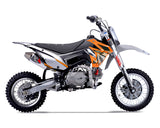 Thumpstar - TSB 110cc Dirt Bike Orange Stickers
