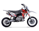 Thumpstar - TSB 110cc Dirt Bike Red Stickers