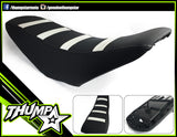 3847 | CRF110 Seat Grey Stripe | V5
