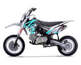 Thumpstar - TSB 110cc Dirt Bike Cyan Stickers