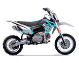 Thumpstar - TSB 110cc Dirt Bike Cyan Stickers