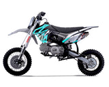 Thumpstar - TSX 125cc Dirt Bike Cyan Stickers